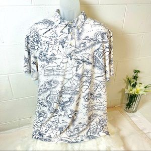 Ralph Lauren knit Oxford map of Southampton XXLG EUC!